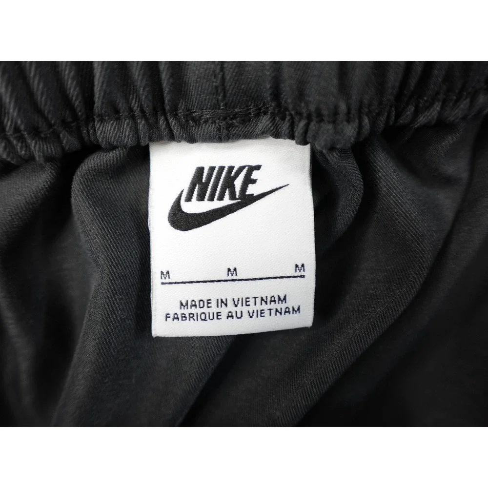 Nike Cargo Joggers‎ Youth Medium Grey Elastic Waist Swoosh Logo